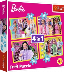 Sestavljanka Barbie Veseli svet 4v1