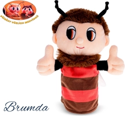 Plišasta ročna lutka Brumda Zgodbe čebeljih medvedkov 24 cm - 1 kos
