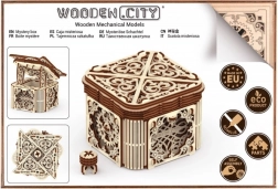 Lesena mehanska sestavljanka Skrivnostna skrinjica