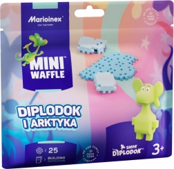 Kocke Mini Waffle – Diplodok in Arktika, vrečka 25 kosov