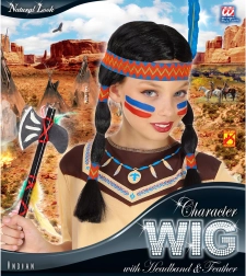 Paruka s trakom Indijanka