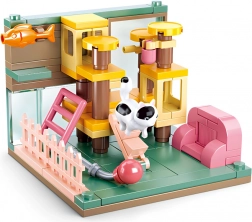 Sluban Mini Gradbeni set Mačji kotiček