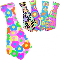 Močno barvata kravata na vrvici za zabave