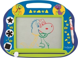 Magnetna večbarvna risalna tablica dinozaver A5 z žigi in peresom