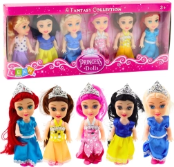 Set mini princeskinih punčk Pravljične obleke