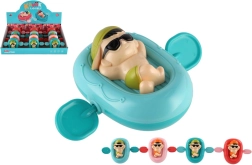 Navijalni fantič na vodnem ležalniku, plastičen, 13 × 9 cm, 4 barve