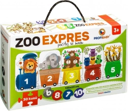 Sestavljanka ZOO Express - Štej Z Mano 30 Delov