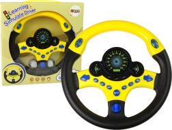 Interaktivni volan rumeni vozni simulator Zvoki Luči