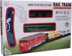 Železniška proga z efekti 106 × 106 cm