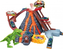 avtocesta vulkan z avtomobilčkom, ki menja barvo