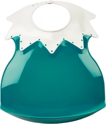 Plastični slinček z ovratnikom Deep Peacock