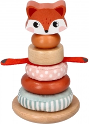 Stolp za zlaganje z motivom lisice