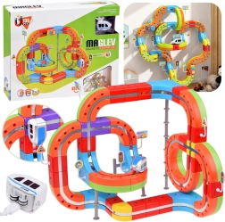 Magnetic Building Set with Train and Track, 135 Pieces