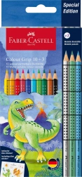 Barvice Faber-Castell Colour Grip Dinosaurus 10+3