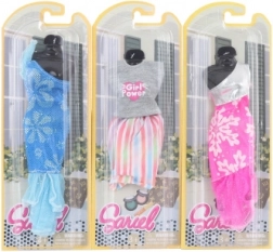 Oblačilca za punčko kolekcija SARIEL – mešanica barv, 1 kos