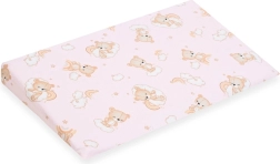 Prevleka za otroški klinasti vzglavnik 59 × 37 cm rožnati medvedek
