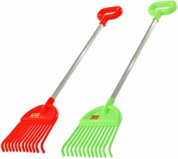 Otroške grablje z kovinskim ročajem