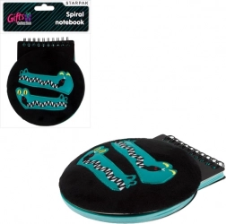 plišasti zvezek krokodil