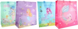 Darilna vrečka morska deklica plastična 32 × 36 × 12 cm