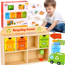 Tooky Toy Leseni Reciklačni Center Izobraževalni Razvrščevalnik