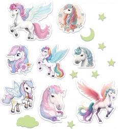 Svetleča stenska dekoracija samorog