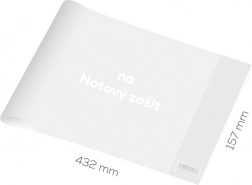 ovoj za notni zvezek, močan, prozoren