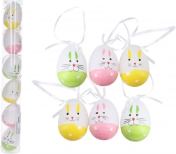 Dekorativna plastična barvna jajčka 6 cm