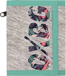 Tekstilna denarnica OXY Grey Tropical z ježkom