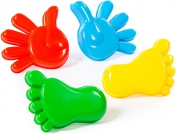 Komplet modelčkov za pesek – roke in noge, 4 kosi