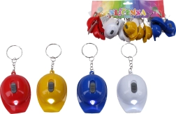 Obesek za ključe s pokrovko odpirača in svetilko