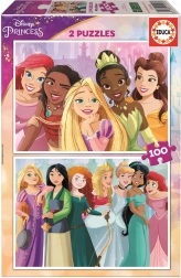 Educa sestavljanka Disney princese 2×100 kosov
