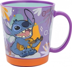 Plastični lonček s protizdrsnim dnom STITCH 410 ml