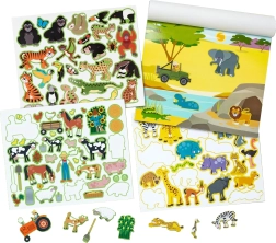 Večkrat uporabne nalepke Živali in okolja Melissa & Doug