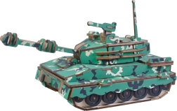 Woodcraft lesena 3D sestavljanka – srednji tank