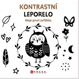 Kontrastno kartonasto slikovno zaporedje Moje prve živalce 15,5 × 15 cm