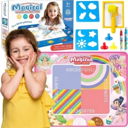 Woopie vodna risalna podloga XXL 100 × 80 cm – vile, rožnata