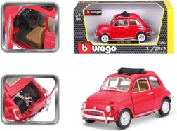 Bburago 1:24 Fiat 500L (1968) Rdeč