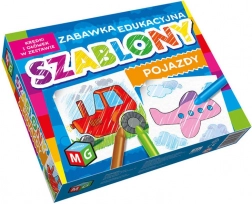 Šablone vozil s barvicami, komplet