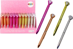 Kemični svinčnik z diamantom, moder črnilo 0,7 mm