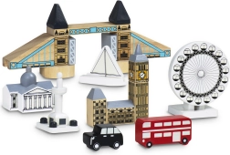 Svetleče lesene kocke London