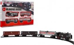 Plastični vlakec z lučjo in zvokom na baterije s tiri 104 × 68 cm