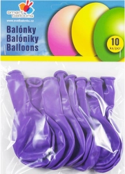 Napihljive balončke set 10 kos vijolični 26 cm