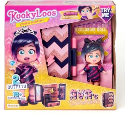 Igralni set s punčko KookyLoos Ava