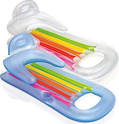 Napenljiva plavajoča blazina z naslonom in držalom za pijačo INTEX