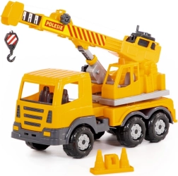 Polesie Auto Prestíž žerjav 43 cm – plastični žerjav z vitlom