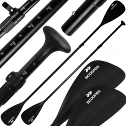 Zložljivo in nastavljivo veslo 2v1 Blade črno