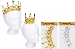 Karnevalska krona v zlati/srebrni barvi