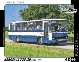 Sestavljanka Retro Avtomobili – avtobus Karosa LC 735.20, 40 koščkov