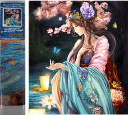 Diamantno slikanje Metuljevska kraljica 30x40cm