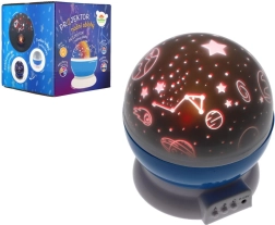 Projektor nočnega neba na baterije in USB, plastika, 14 × 11 cm